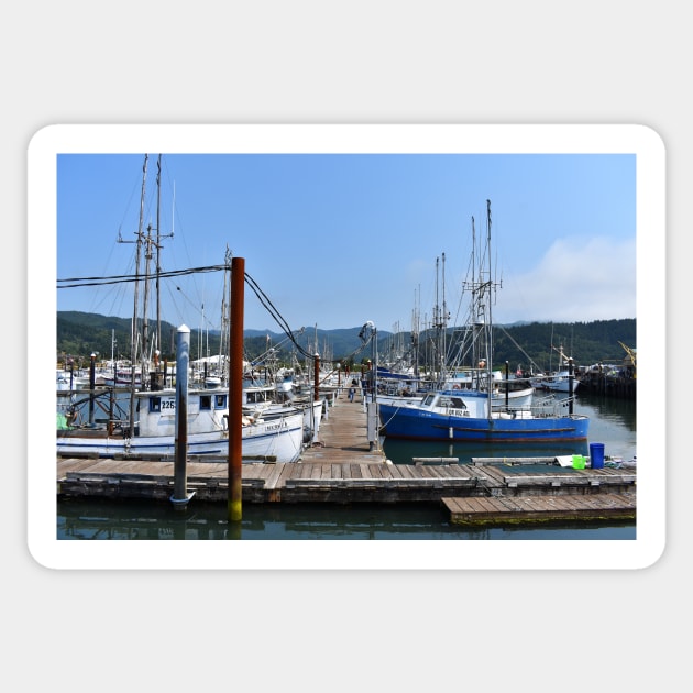 Port of Garibaldi Fishing Fleet Sticker by Steves-Pics